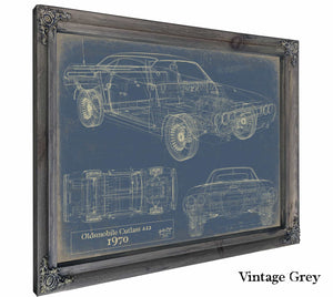 1970 Oldsmobilecutlass Sabre Musclecar Wall Art from Bella Frye.