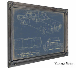 1971 Oldsmobile Cutlass Supreme Sedan Wall Art from Bella Frye.