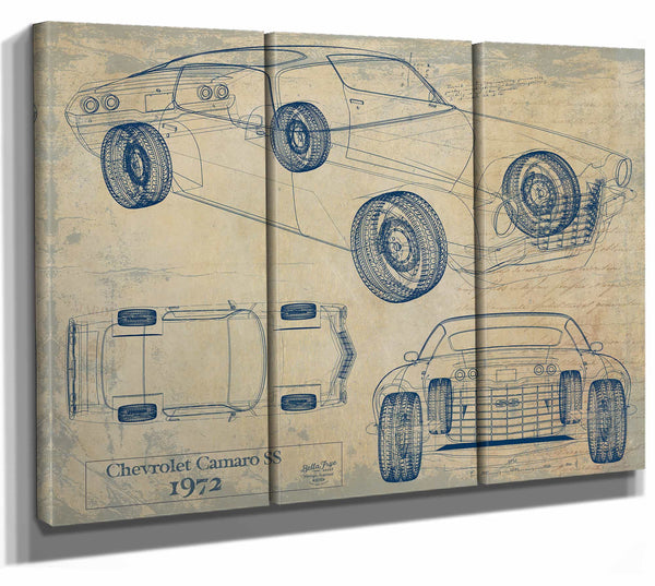 1972 Chevrolet Camaro Ss Wall Art from Bella Frye.