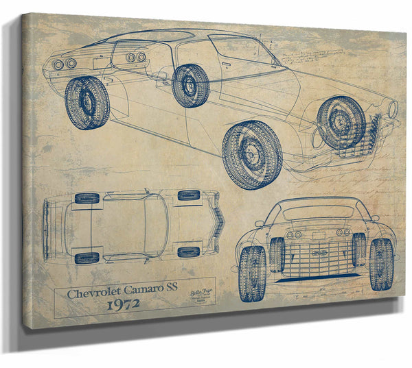 1972 Chevrolet Camaro Ss Wall Art from Bella Frye.