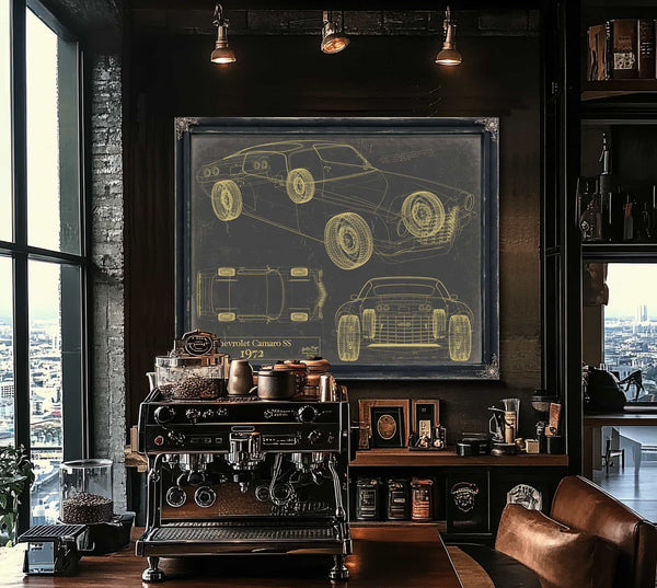 1972 Chevrolet Camaro Ss Wall Art from Bella Frye.