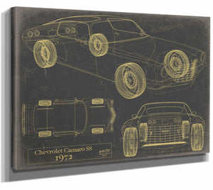 1972 Chevrolet Camaro Ss Wall Art from Bella Frye.