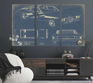 1972 Chevrolet Nova Ss Wall Art from Bella Frye.