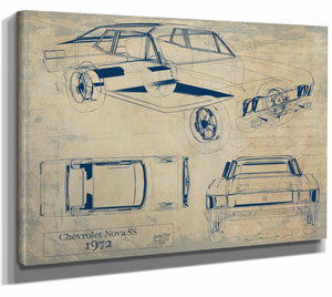 1972 Chevrolet Nova Ss Wall Art from Bella Frye.