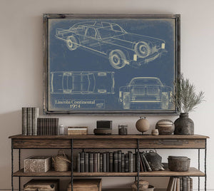 1974 Lincoln Continental Sedan Wall Art from Bella Frye.