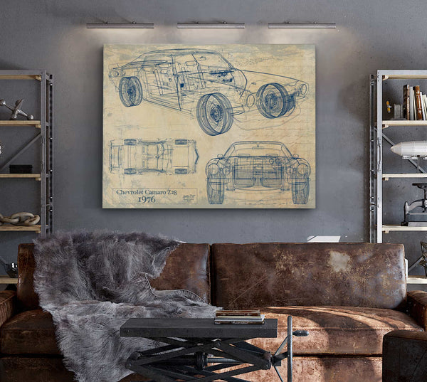 1976 Chevrolet Camaro z28 Wall Art from Bella Frye.