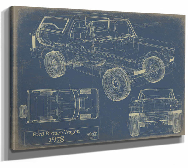 1978 Ford Bronco Wagon Wall Art from Bella Frye.