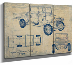 1979 Toyota Land Cruiser Pickup Wall Art from Bella Frye.