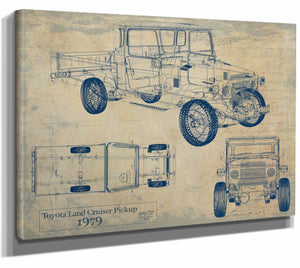 1979 Toyota Land Cruiser Pickup Wall Art from Bella Frye.