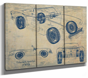 1979 Triumph Spitfire 1500 Wall Art from Bella Frye.