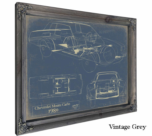 1980 Chevrolet Monte Carlo Wall Art from Bella Frye.