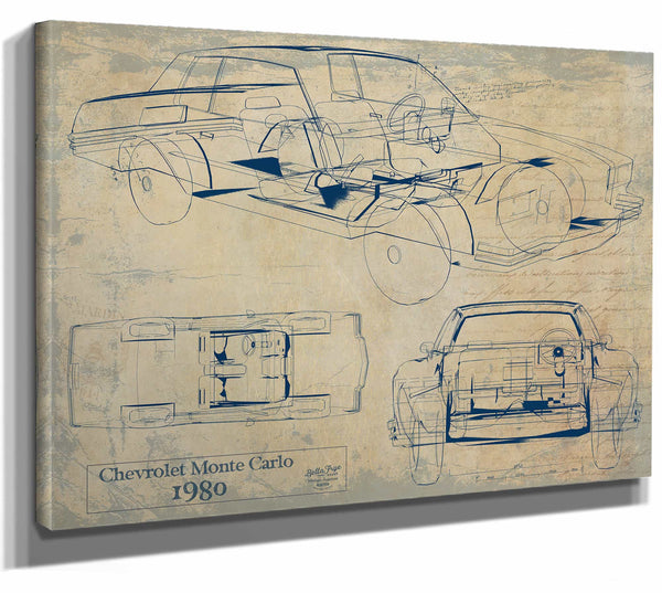 1980 Chevrolet Monte Carlo Wall Art from Bella Frye.