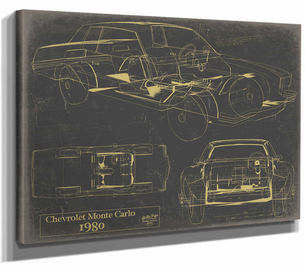 1980 Chevrolet Monte Carlo Wall Art from Bella Frye.