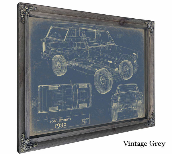 1982 Ford Bronco Wall Art from Bella Frye.