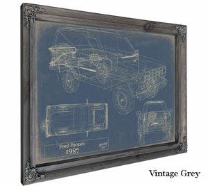 1987 Ford Bronco Wall Art from Bella Frye.