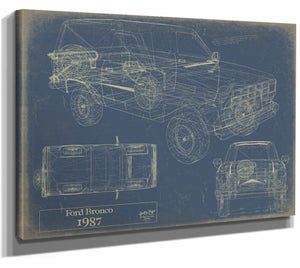 1987 Ford Bronco Wall Art from Bella Frye.