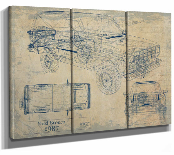 1987 Ford Bronco Wall Art from Bella Frye.