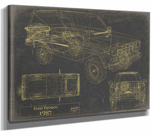 1987 Ford Bronco Wall Art from Bella Frye.