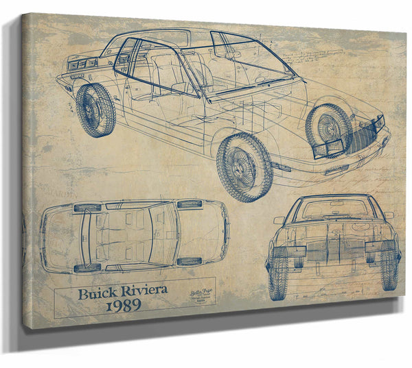 1989 Buick Riviera Wall Art from Bella Frye.