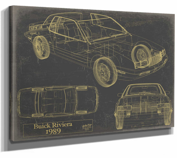 1989 Buick Riviera Wall Art from Bella Frye.