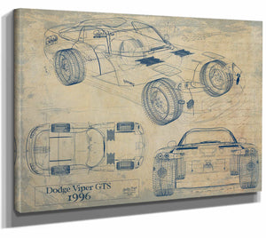 1996 Dodge Viper Gts Wall Art from Bella Frye.