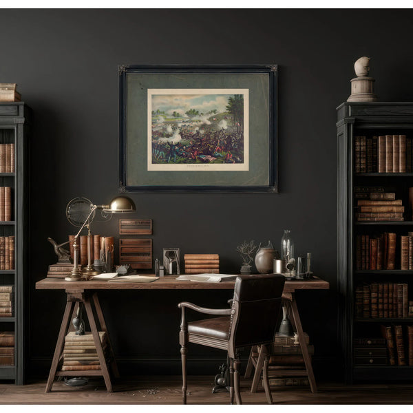 Battle of Bull Runjuly 21st 1861federal Gen Mcdowell Confederate Gen Beaureg — Framed Wall Art Room View | Bella Frye