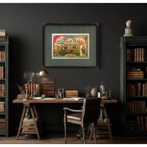 Yale Princeton Game Illustrated 6f631 — Framed Wall Art Room View | Bella Frye