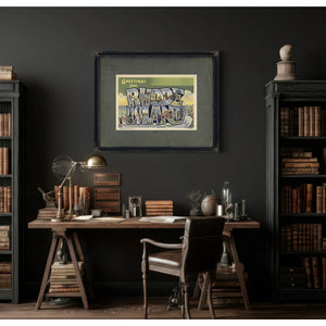 Rhode Island — Framed Wall Art Room View | Bella Frye