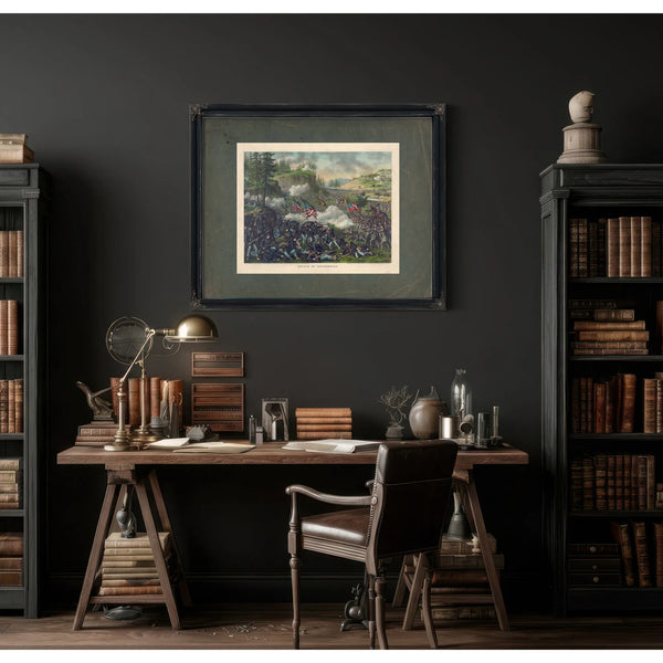 Battle of Chickamaugasept 19 2 1863federal Gen Rosecrans Com Confederate G — Framed Wall Art Room View | Bella Frye
