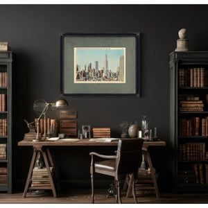 Steel Cathedral Dreams Manhattans Art Deco Ascension — Framed Wall Art Room View | Bella Frye
