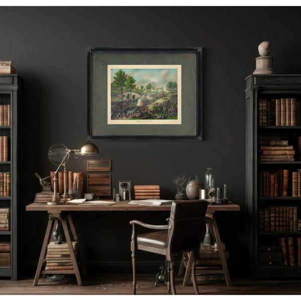 Battle of Antietamarmy of the Potomac_ Gen Geo B Mcclellan Comm Sept 17 1862 — Framed Wall Art Room View | Bella Frye