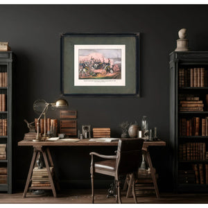 Braggs Battery_ Battle of Buena Vista Feb 23rd 1847 1847 — Framed Wall Art Room View | Bella Frye