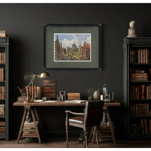 Broadway New York_ From the Western Union Telegraph Building Looking North 1 — Framed Wall Art Room View | Bella Frye