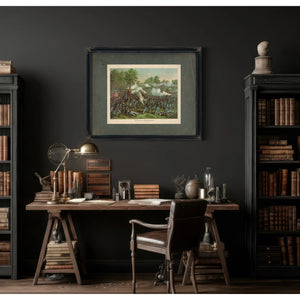 Battle of Wilsons Creekaug 1 1861union Gen Lyon Conf Gen Mcculloch 1893 — Framed Wall Art Room View | Bella Frye