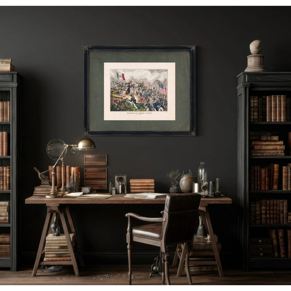 Battle of Cerro Gordo April 18th 1847 1847 — Framed Wall Art Room View | Bella Frye