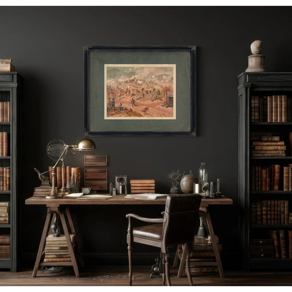 Battle of Allatoona Pass 1887 — Framed Wall Art Room View | Bella Frye