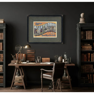 North Carolina Charlotte — Framed Wall Art Room View | Bella Frye