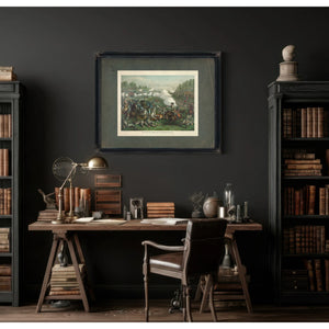 Battle of Opequan or Winchester Vasept 19 1864union_ Gen Sheridan Conf Gen E — Framed Wall Art Room View | Bella Frye