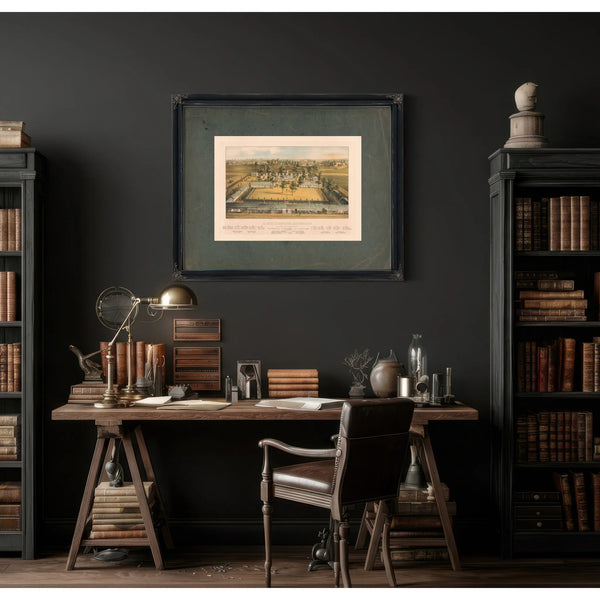 La Fayette Barracks Baltimore Md 1862 — Framed Wall Art Room View | Bella Frye
