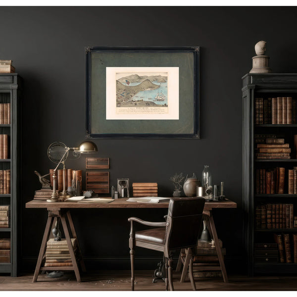 a View of Yerba Buena San Francisco on July 9 1846 1933 — Framed Wall Art Room View | Bella Frye