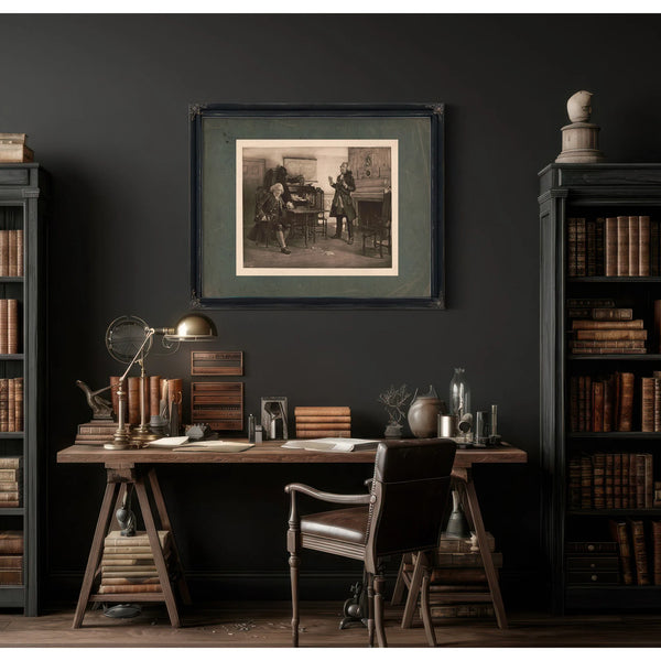 Franklin and Gen Braddock 196 — Framed Wall Art Room View | Bella Frye