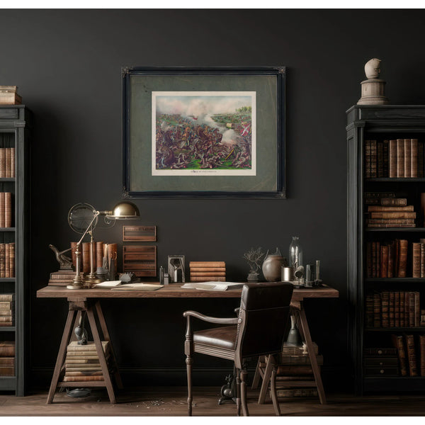 Battle of Five Forks Vacharge of General Sheridan April 1st 1865 1886 — Framed Wall Art Room View | Bella Frye