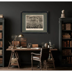 Daniel Webster Addressing the United States Senate in the Great Debate of Th — Framed Wall Art Room View | Bella Frye