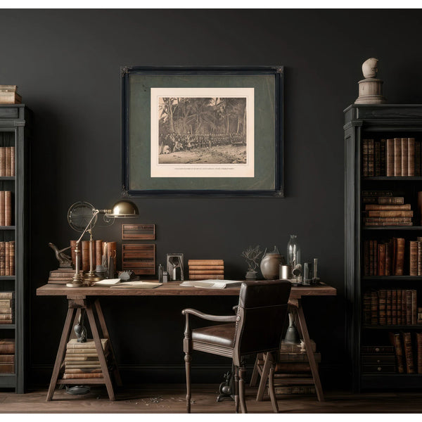 Commander Selfridge on His Return Reconnaissance Into the Interior of Darien — Framed Wall Art Room View | Bella Frye