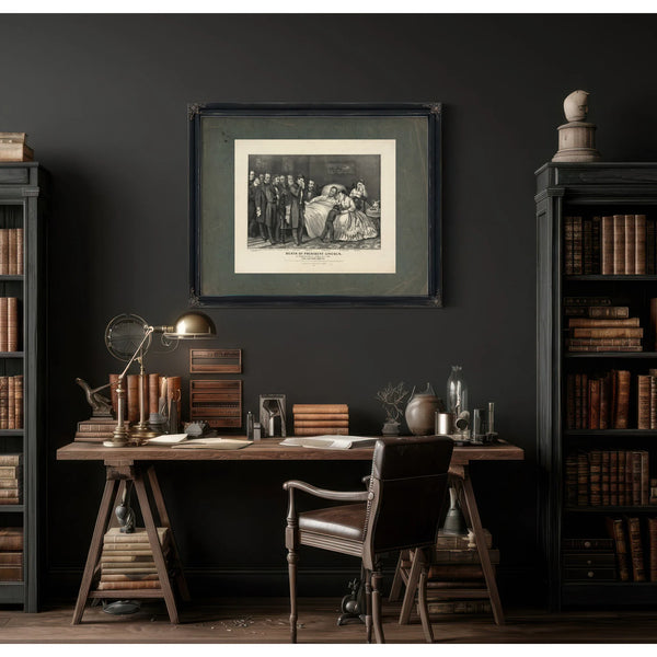 Death of President Lincoln_ at Washington Dc April 15th 1865 the Nations Mar — Framed Wall Art Room View | Bella Frye