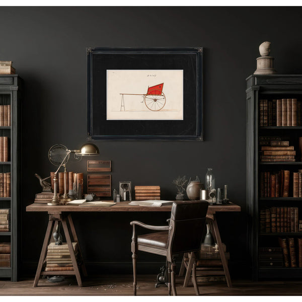 Mail Cart — Framed Wall Art Room View | Bella Frye