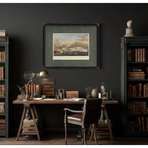 American Steamboats on the Hudson_ Passing the Highlands 1874 — Framed Wall Art Room View | Bella Frye