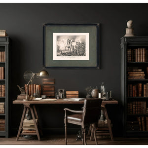 Death of Adjutant General George S Lincoln 1847 — Framed Wall Art Room View | Bella Frye