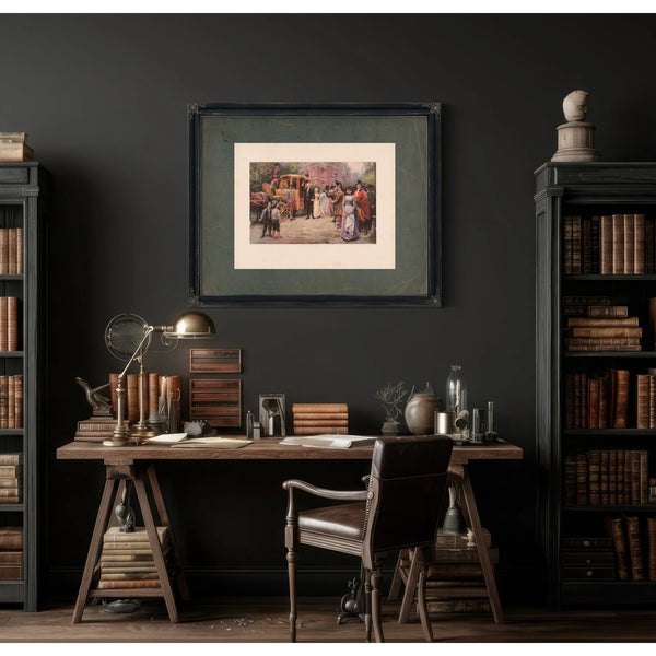 General Washington at Christ Church Easter Morning 1795 199 — Framed Wall Art Room View | Bella Frye