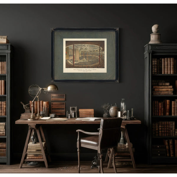 First Appearance of Jenny Lind in America at Castle Garden Septr 11th 185 T — Framed Wall Art Room View | Bella Frye